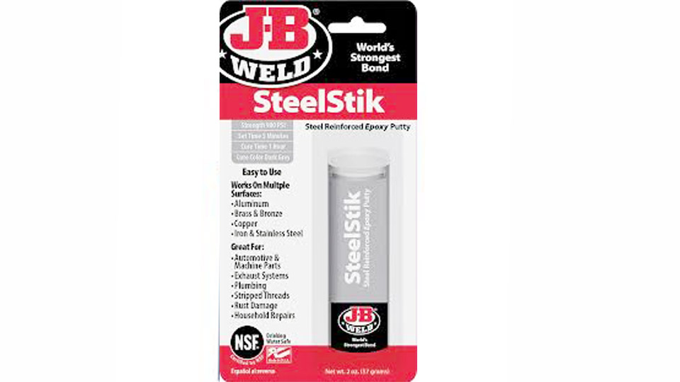 What is the Best Epoxy for Stainless Steel? 2 J-B Weld SteelStik
